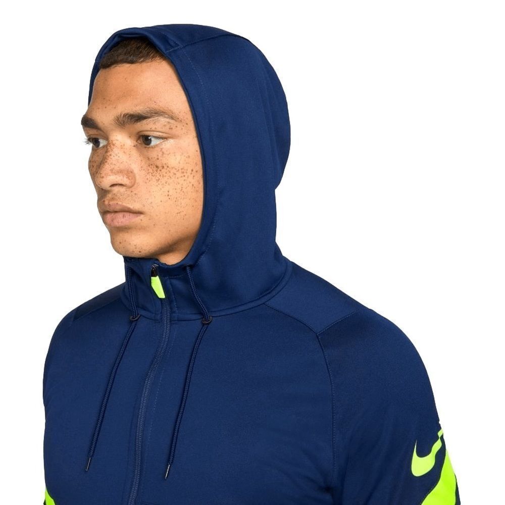 Nike Men's Dri-Fit Strike Full Zip Hooded Jacket, Navy, XL - Picture 3 of 7